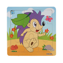 Load image into Gallery viewer, Cute Animals Wooden Educational Jigsaw Toys For Chidlren Kids Education And Learning Puzzles Toys for Girls Boys 9 PCS Or 16 PCS