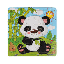 Load image into Gallery viewer, Cute Animals Wooden Educational Jigsaw Toys For Chidlren Kids Education And Learning Puzzles Toys for Girls Boys 9 PCS Or 16 PCS